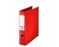 Classeur à levier plastifié Esselte Standard A4 - Dos 7,5 cm - Rouge