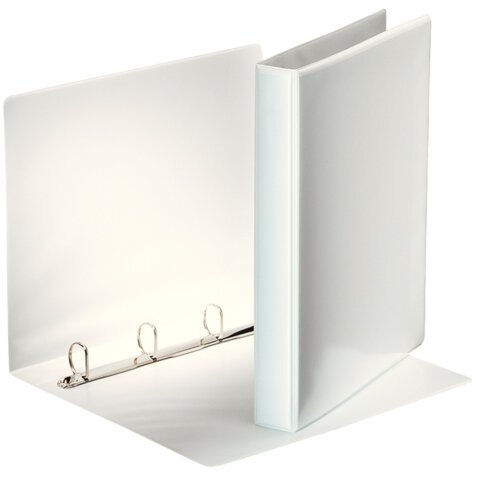 Classeur 4 anneaux cartonné Esselte personnalisable A4 - Dos 4,5 cm blanc
