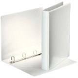 Classeur 4 anneaux cartonné Esselte personnalisable A4 - Dos 4,5 cm - Blanc