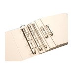 Classeur 4 anneaux cartonné Esselte personnalisable A4 - Dos 6,5 cm blanc