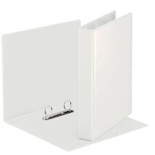 Classeur 2 anneaux cartonné Esselte personnalisable A5 - Dos 4 cm blanc