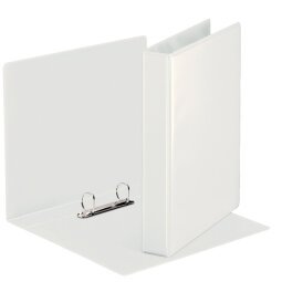 Classeur 2 anneaux cartonné Esselte personnalisable A5 - Dos 4 cm blanc