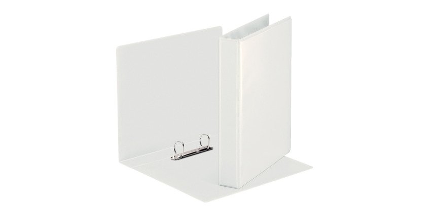 Classeur 2 anneaux cartonné Esselte personnalisable A5 - Dos 4,7 cm - Blanc