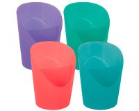 Pot à crayon Esselte Colour'Ice 2 compartiments - couleurs assorties