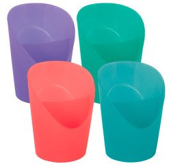Pot à crayon Esselte Colour'Ice 2 compartiments - couleurs assorties