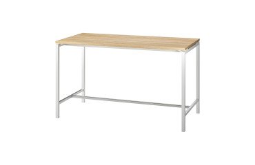 Table haute Boxy H 107 cm piétement métal