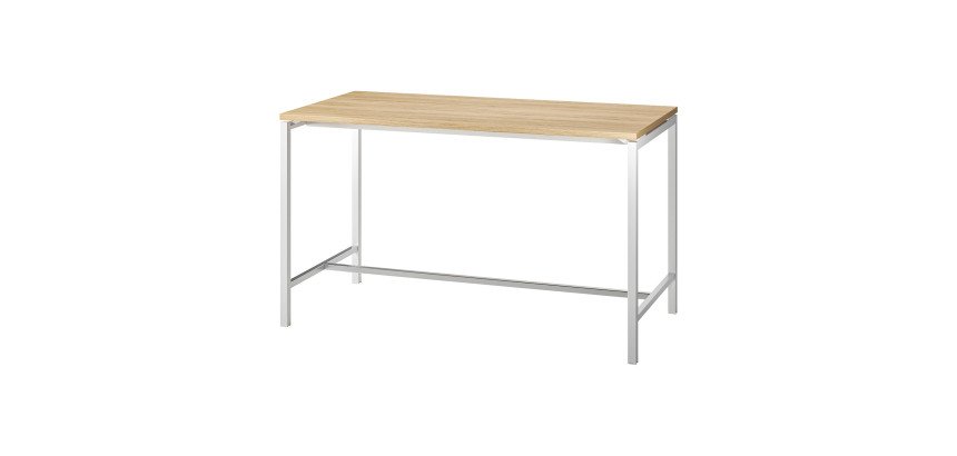 Table haute Boxy H 107 cm piétement métal