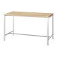 Table haute Boxy H 107 cm piétement métal