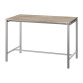 Table haute Boxy H 107 x L 160 x 80 cm orme piètement métal