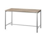 Table haute Boxy H 107 x L 180 x P 80 cm Orme piétement métal