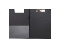 Porte-bloc à rabat A4 en PVC avec pince métal Maul - noir