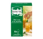 Thé vert à la menthe Bio Kusmi tea - Boîte de 6 grands sachets pour carafe