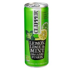 Clipper mint, lemon and lime Organic 25 cl - 24 cans