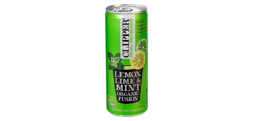 Clipper Bio-Minze, Zitrone und Limette 25 cl - 24 Dosen
