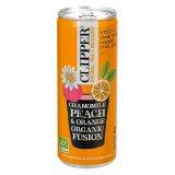 Clipper camomille, pêche et orange Bio 25 cl - 24 canettes