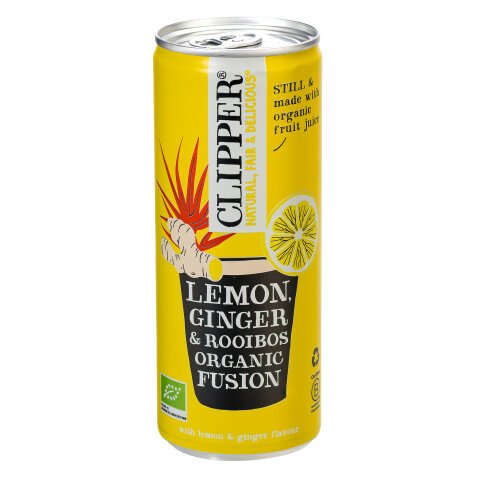 Clipper citron, gingembre, rooibos Bio 25 cl - 24 canettes