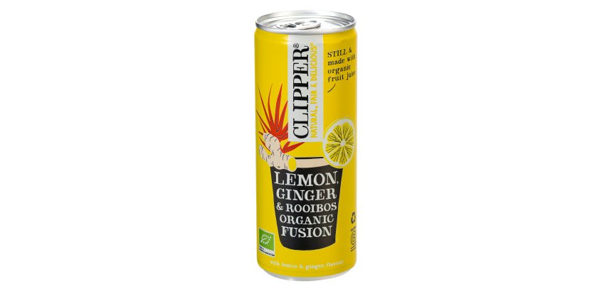 Clipper citron, gingembre, rooibos Bio 25 cl - 24 canettes
