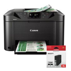 Canon Imprimante multifonction 4 en 1 jet d'encre couleur Maxify MB5150 + cartouche 2500XL noire