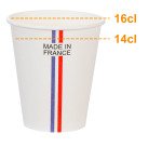 Gobelet en carton 14 cl - Lot de 100