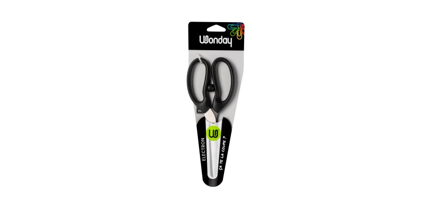 <span style="font-family:Tahoma; font-size:12pt;">Right-handed round tip "Electron Wonday" 17 cm scissors</span>