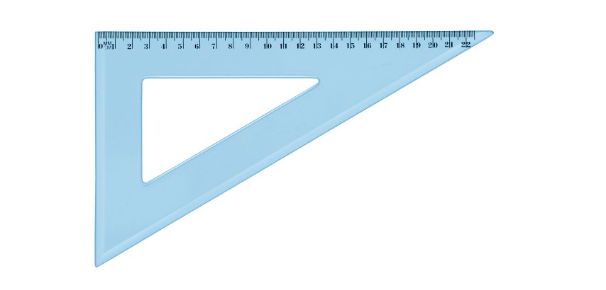 Ruler graduated unbreakable plastic Wonday 60°