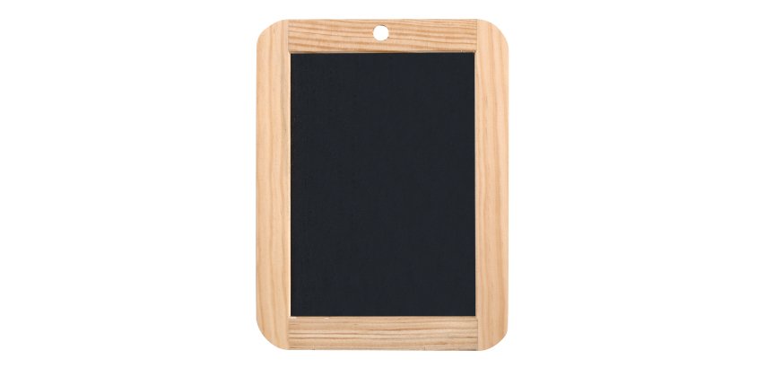 Ardoise cadre bois 19 x 14,5 cm
