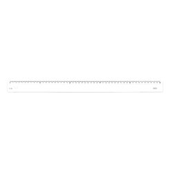 Règle plate plastique anti-tâches Minerva Wonday 50 cm