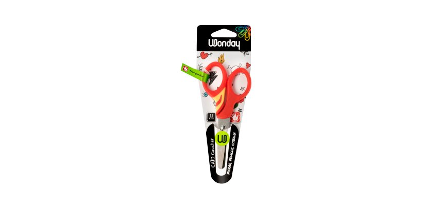 Schere Linkshänder Rundspitze 13 cm Caïd Wonday