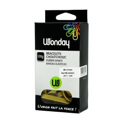 Élastiques 90 x 6 mm Wonday - Boîte de 100 g