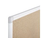 Tableau d'affichage en liège Earth Maya de Bi-Office, cadre en aluminium, 90  x 60 cm