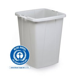 Bidone DURABIN® ECO 90L quadrato nero