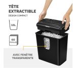 Destructeur Fellowes Powershred P-30C - coupe croisé
