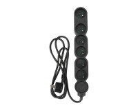 Steckdosenleiste mit 6 Steckdosen und Schalter - Kabel 1,5 m - Zenitech
