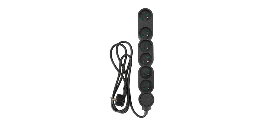 Multiprise 6 prises avec interrupteur, cordon 1,5 m Watt&Co