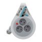 Mini enrouleur 3 Prises - câble 7 m - Zenitech