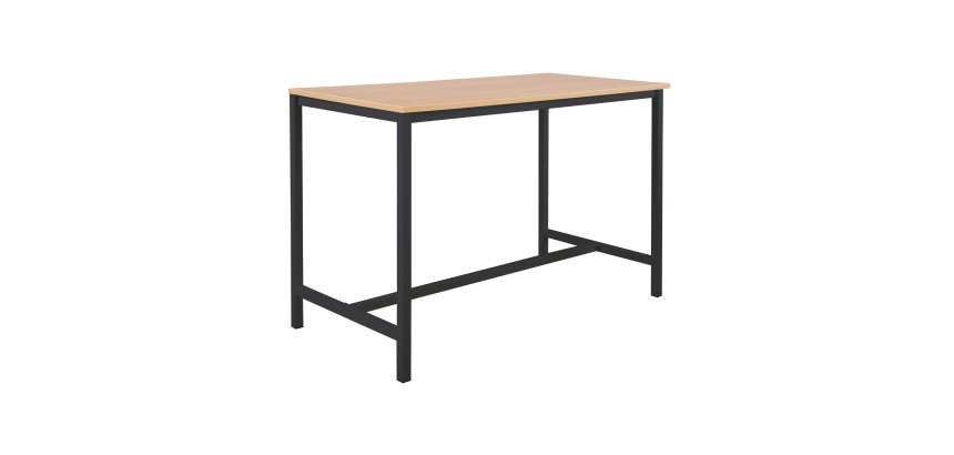 Table haute Swap H 110 x P 80 cm pieds métal