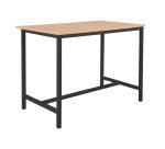 Table haute Swap L140 x H 110 x P 80 cm chêne clair