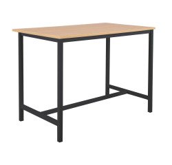 Table haute Swap L140 x H 110 x P 80 cm chêne clair