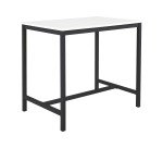 High table Swap L 120 x H 110 x D 80 cm top in white