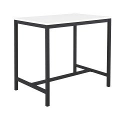 Table haute Swap L 120 x H 110 x P 80 cm Blanc