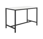 Table haute Swap L160 x H 110 x P 80 cm Blanc