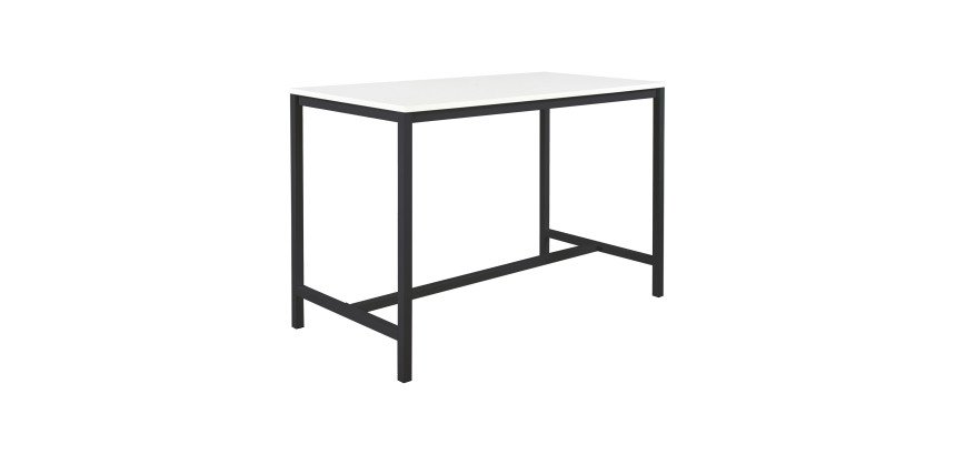 Table haute Swap L160 x H 110 x P 80 cm Blanc