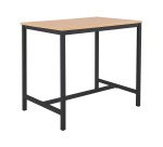 Table haute Swap L120 x H 110 x P 80 cm chêne clair