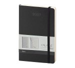 Agenda con elastico 2026 9x14 cm settimanale nera 150 pagine copertina flessibile