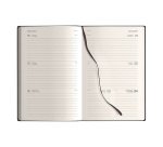 Agenda con elastico 2027 13x21 cm settimanale nera 150 pagine copertina flessibile