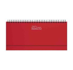 En_planning spiralato 30x14 settimanale rosso 128