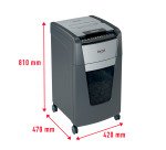 Distruggidocumenti Rexel Optimum Autofeed+ 300M, Taglio Micro, Sicurezza P-5, 300 Fogli, 60L