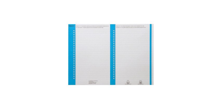 Etiketten für Hängeregister Schrank 6 x 138 mm Elba blau - Packung mit 270 Etiketten