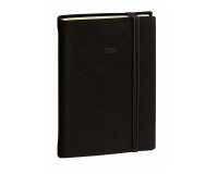 Daily 21 Agenda giornaliera Prestige ML Silk 2025 Nero con elastico 12 mesi 15 x 21 cm