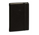 Daily 21 Agenda giornaliera Prestige ML Silk 2025 Nero con elastico 12 mesi 15 x 21 cm